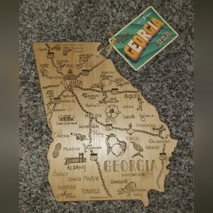 Totally Bamboo| Georgia State Shaped Bamboo Cutting Board